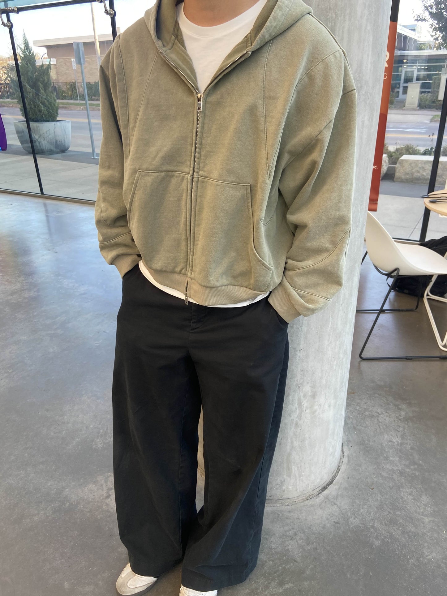 Arch Zip Sage Green